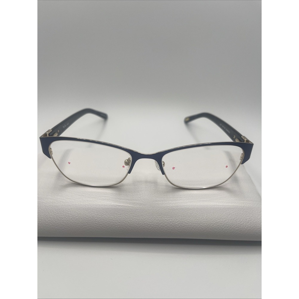 MIA RAE Blue & Gold LILLY Eyeglasses Frames Only 53/17/135mm #698